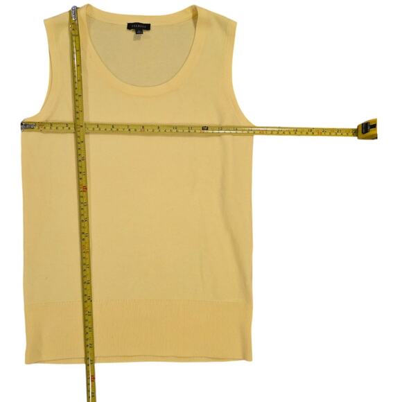 Talbots Cotton Yellow Knit Pullover Sleeveless Sweater Women's Size XS - Picture 4 of 5